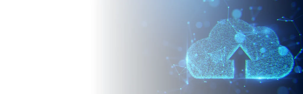 Cloud computing architecture visual representing scalable, secure, and connected cloud infrastructure.