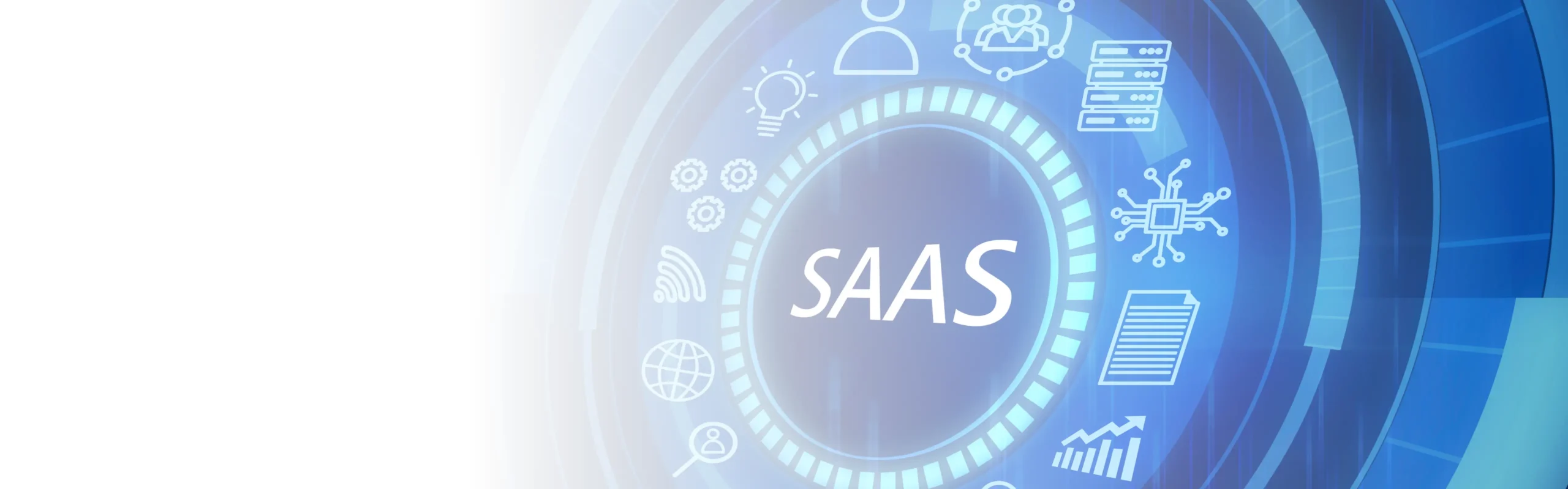 SaaS cloud security visualization showing protected cloud data, digital controls, and secure application environments for a Canada-based company. Represents governance, access control, and compliance strategies used to safeguard cloud applications in Canada