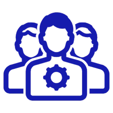 Cybersecurity services icon representing data protection, threat prevention, and secure digital environments.